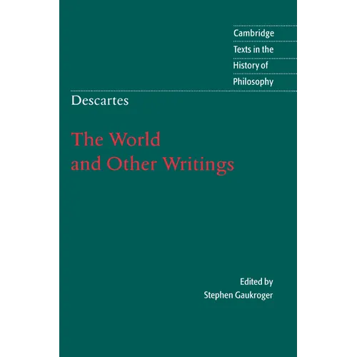 Descartes: The World and Other Writings - Paperback