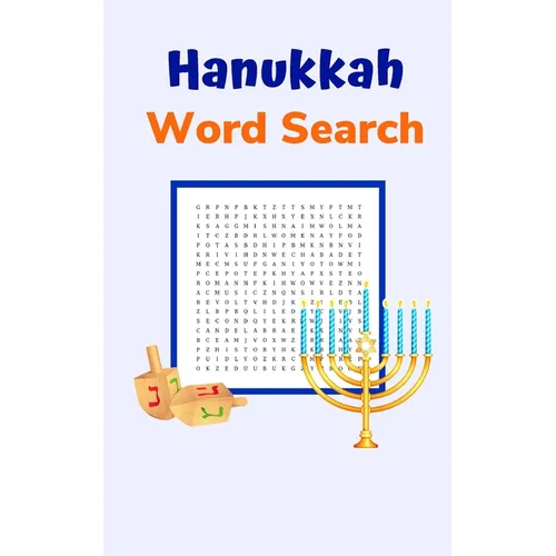 Hanukkah Word Search: Puzzle Book for Adults and Teens with Solutions - Paperback