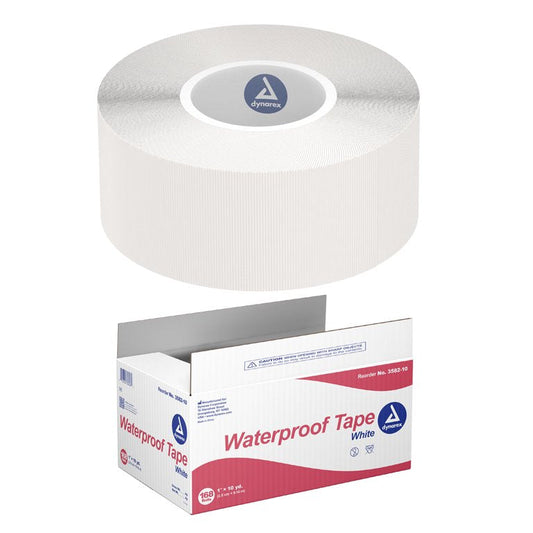 Dynarex Waterproof Adhesive Tape, 1" x 10yds Bulk - 168ea/cs (168 Count)