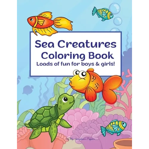 Sea Creatures Coloring Book - Paperback