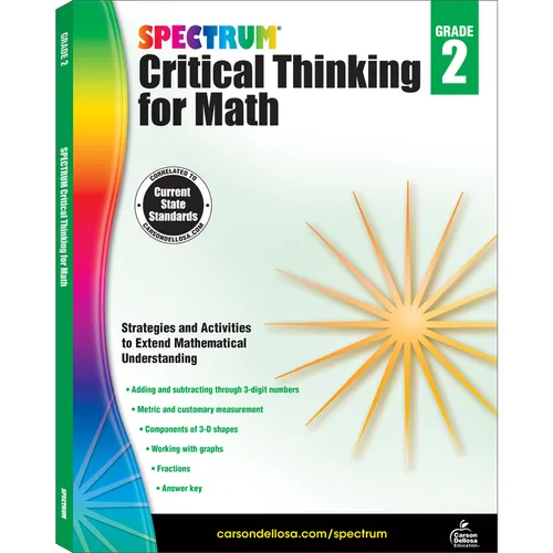 Spectrum Critical Thinking for Math, Grade 2: Volume 44 - Paperback