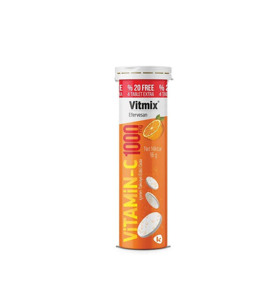 Vitmix Vitamin C 1000mg Effervescent Tablets - Immune Support & Energy Boost