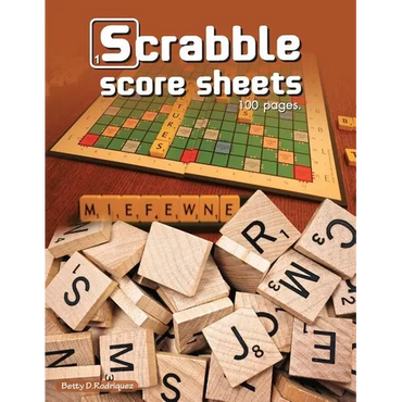 Scrabble Score Sheets: Enjoy leisure time with 100 pages crossword game for 2 Players - Paperback