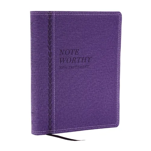 Noteworthy New Testament: Read and Journal Through the New Testament in a Year (Nkjv, Purple Leathersoft, Comfort Print) - Imitation Leather