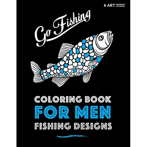 Coloring Book For Men: Fishing Designs - Paperback