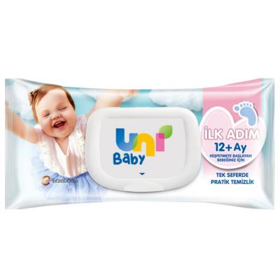 Uni Baby Wipes - Gentle & Natural Baby Cleaning Solution for Hands, Face & Diaper Area - 52 Count