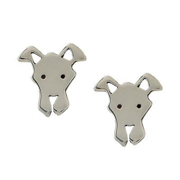 Great Dane Sterling Silver Post Earrings