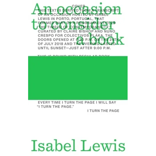 An Occasion to Consider a Book - Paperback