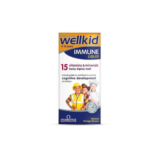 Vitabiotics Wellkid Immune Liquid for Children - Supports Immune System, 5.07 fl oz