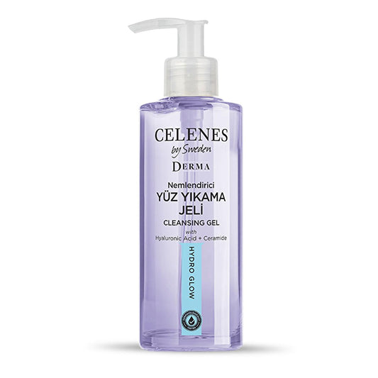 Celenes Hydrating Face Wash Gel with Hyaluronic Acid & Ceramides - 8.45 fl oz, Gentle Daily Facial Cleanser for Dry Skin