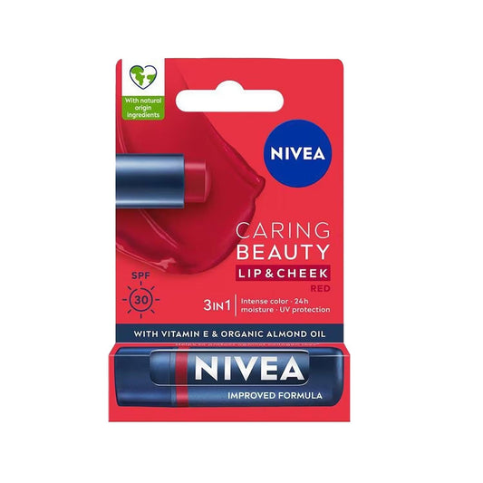 Nivea Lip and Cheek Balm SPF30 - Multifunctional Moisturizing Color with UV Protection