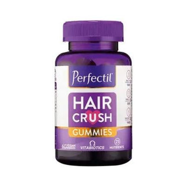 Vitabiotics Perfectil Hair Crush 60 Gummies - Promotes Healthy Hair Growth with Vitamins & Minerals