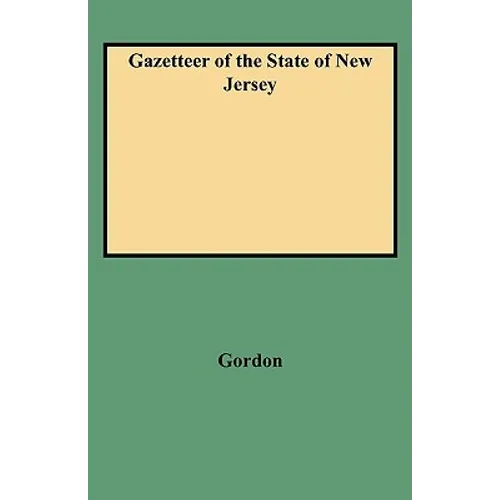 Gazetteer of the State of New Jersey - Paperback