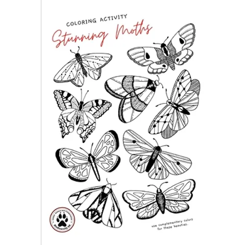 Stunning Moths: Colorize the moths - Paperback