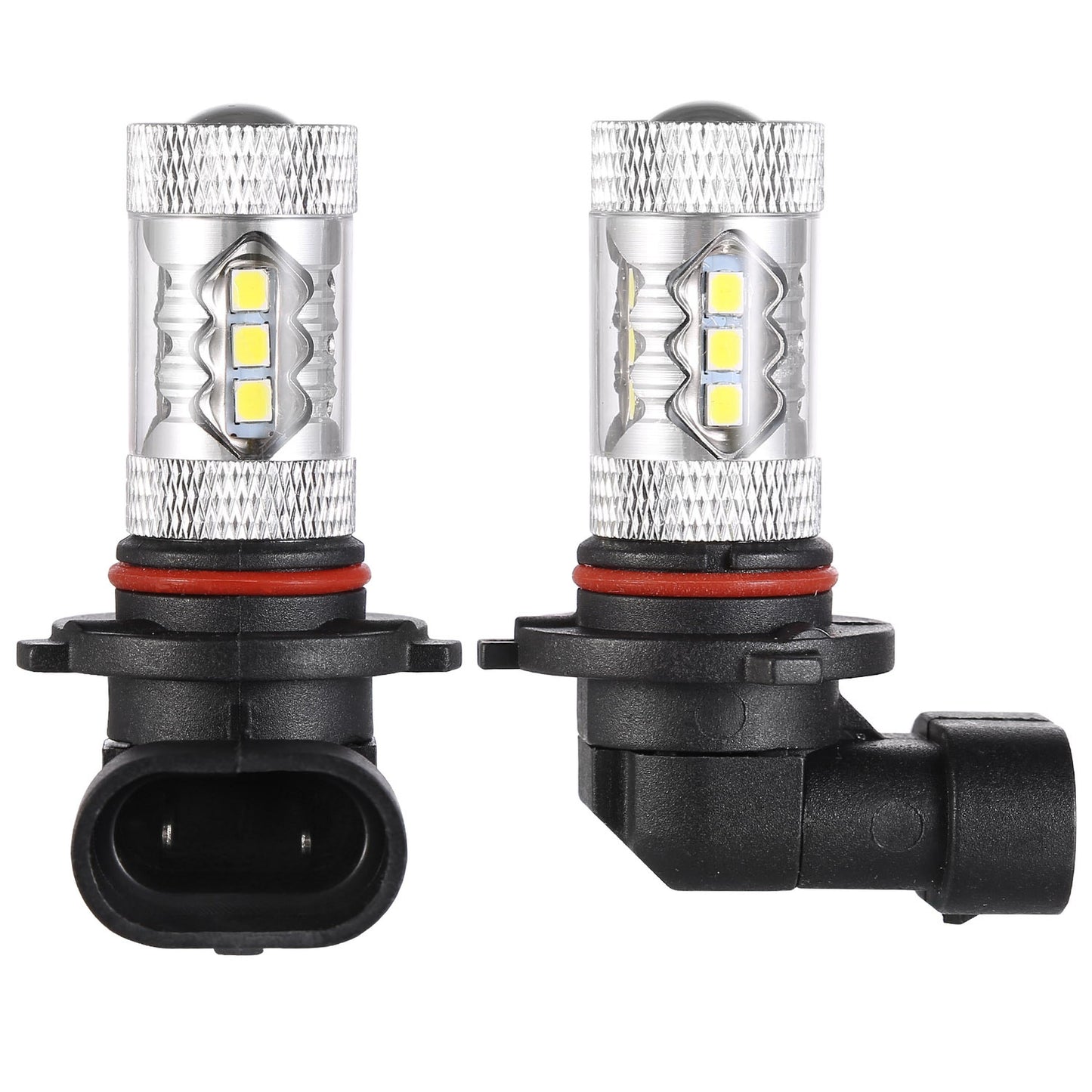 2PCS 980LM 80W 9006 HB4 LED Fog DRL Light Bulb IP68 Waterproof 16 2835 LEDs 360° Beam Angle 6000K White