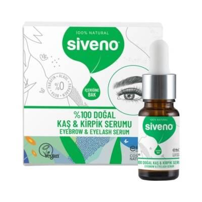 Siveno Natural Eyelash and Eyebrow Serum - 10ml, Argan Oil, Vitamin E, Paraben-Free