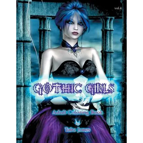 Gothic Girls Adult Coloring Book - Paperback