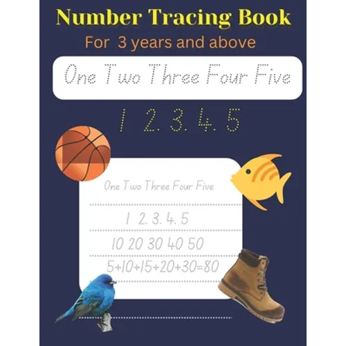Number Tracing Book: For 3 years old and above - Paperback