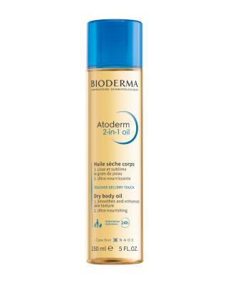 Bioderma Atoderm 2-in-1 Body Oil for Stretch Mark Prevention & Moisturizing - 5.07 fl oz, Non-Greasy, Pregnancy Skincare