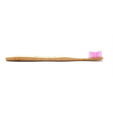 Humble Brush Soft Bristle Bamboo Toothbrush - Eco-Friendly, Biodegradable Adult Purple Toothbrush for Sensitive Teeth & Gums