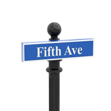 Fifth Avenue - Famous Street Signs - Custom Printed 1x4 Tile - Made Using LEGO® Parts
