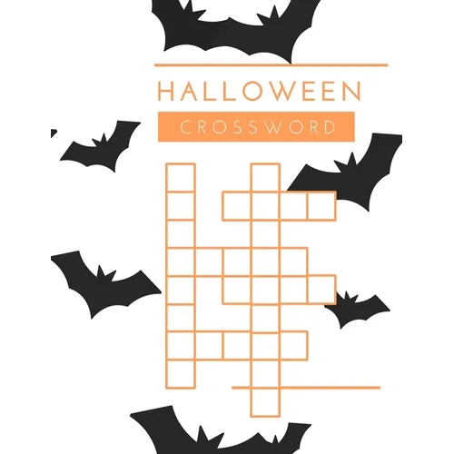 Halloween Crossword: 100+ Spooky Halloween Vocabulary Words for Kids - Paperback