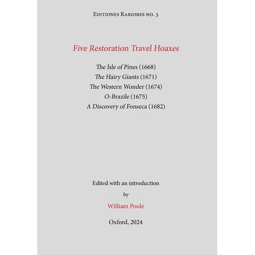 Five Restoration Travel Hoaxes - Paperback