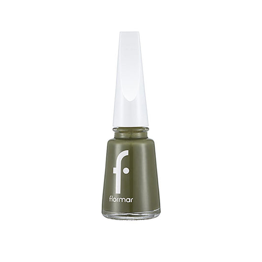 Flormar Nail Enamel 454 Army Glam - Long-Lasting Nail Polish with Nourishing Formula