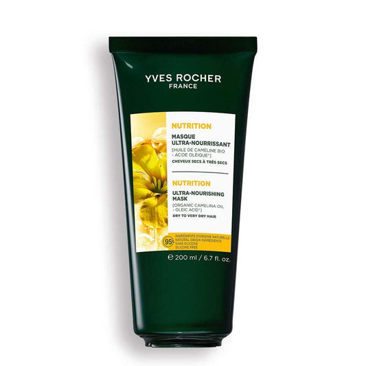 Nourishing Prebiotic Mask for Dry & Very Dry Hair - Nourishing Hair Mask with Organic Camelina Oil