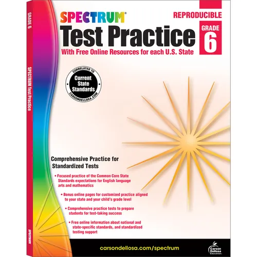 Spectrum Test Practice, Grade 6: Volume 66 - Paperback