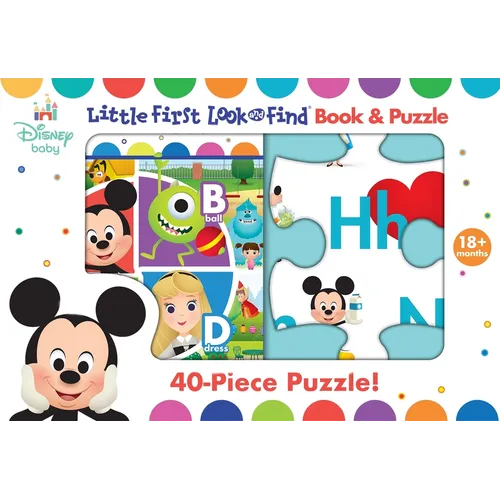 Disney Baby: Little First Look and Find Book & Puzzle - Hardcover