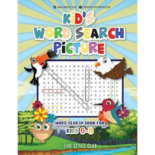 Kid's Word Search Picture: Word Search Book For Kids 6-8 - Paperback