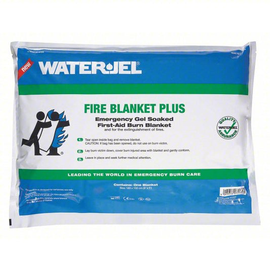 Water Jel First Responder Fire Blanket (Fire Blanket Plus) in foil pouch - 6" x 5" (4 Blankets/Case)