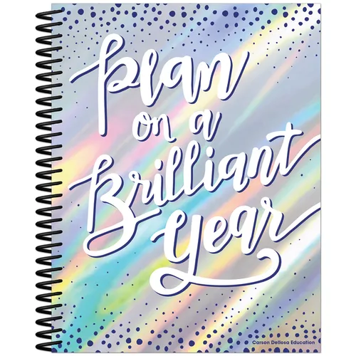 Sparkle and Shine Plan on a Brilliant Year Teacher Planner - Spiral