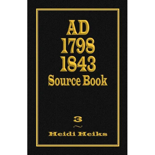 Ad 1798 1843 Source Book - Paperback