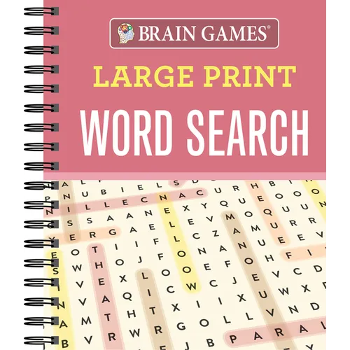 Brain Games - Large Print Word Search - Spiral