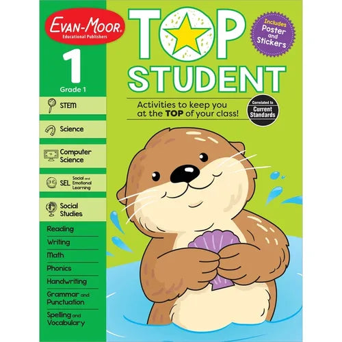 Top Student, Grade 1 Workbook - Paperback