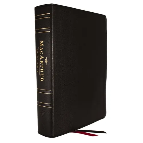 Esv, MacArthur Study Bible, 2nd Edition, Genuine Leather, Black: Unleashing God's Truth One Verse at a Time - Leather