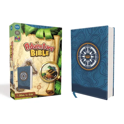 Niv, Adventure Bible, Leathersoft, Blue, Full Color - Imitation Leather