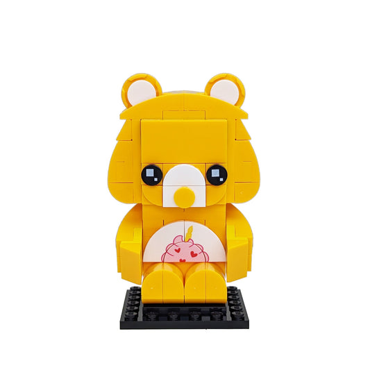 Golden Friendship Bear Brick Building Set - Custom Printed Set - Made Using LEGO® Parts