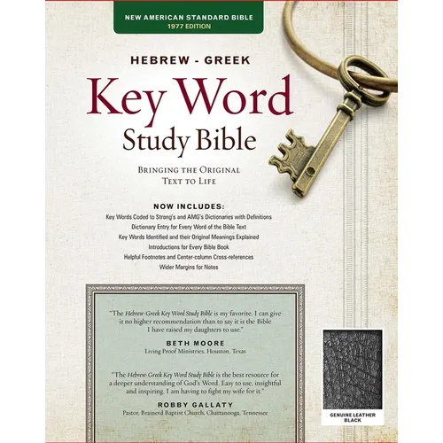 Hebrew-Greek Key Word Study Bible-NASB: Key Insights Into God's Word - Leather