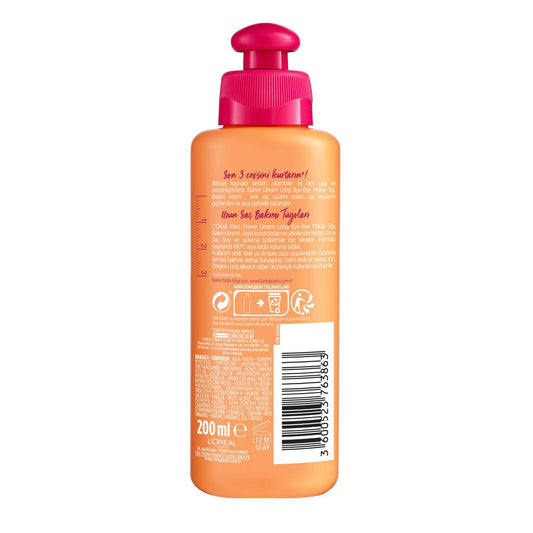 Loreal Paris Elseve Dream Long Hair Care Cream - Repairs Damaged Hair, Nourishes and Strengthens - 6.76 fl oz