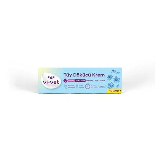 Vivet Unisex Hair Removal Cream with Vitamin E - 3.38 fl oz, Dermatologically Tested, Lavender Scent