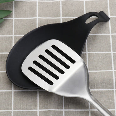 Heat Resistant Silicone Spoon Rest & Spatula Holder 19 x 10 cm (7.5 x 3.9 in), Utensil Organizer, Chopstick Tray & Pot Holder