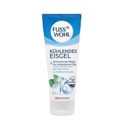 Fusswohl Foot and Leg Soothing Gel - 75ml - Natural Relief for Tired Feet and Legs, Vegan Skincare