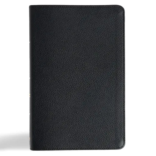 CSB Thinline Bible, Anglicised Edition, Black Genuine Leather - Leather