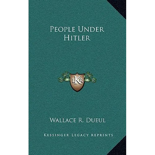People Under Hitler - Hardcover