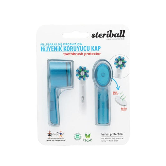 Steriball Hygienic Blue Toothbrush Holder for Electric Toothbrushes - Prevents Bacterial Growth