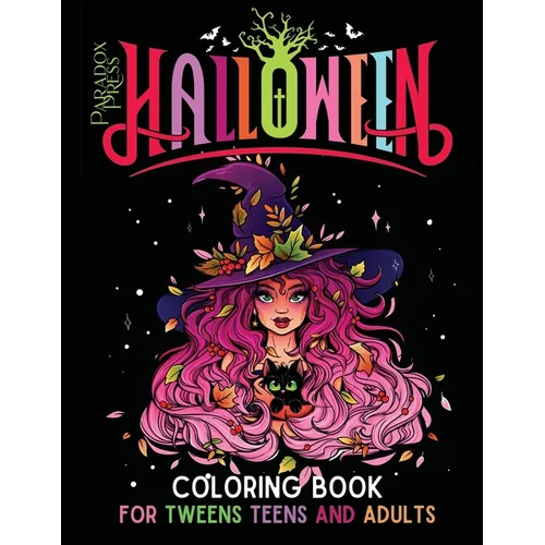 Halloween Coloring Book For Tweens Teens And Adults: Ideal gift idea. One sided pages - cutout and laminate for wall art and placemats. - Paperback