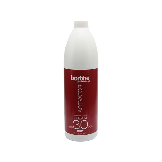 Borthe Professional Cream Developer 30 Vol. 9% 1000ml - Hair Bleach & Oxidizing Cream for Professionals